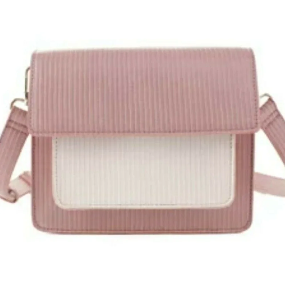 The Limited : Colorblock Crossbody Satchel,‎ Pink, NWT